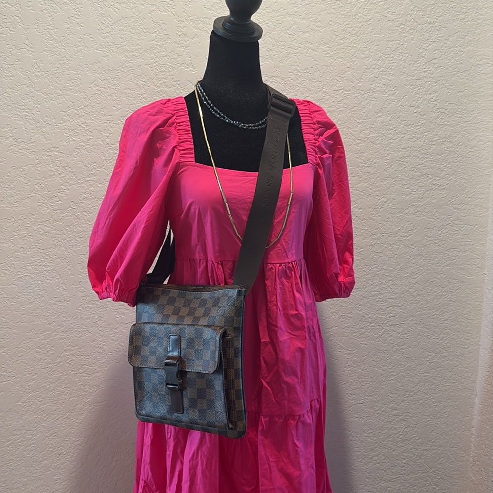 Louis Vuitton Melville LV Crossbody Brown Damier Bag - Picture 2 of 15